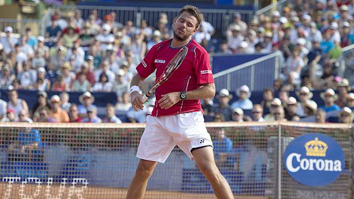 Wawrinka retires from Swiss Open quarterfinals with a back injury