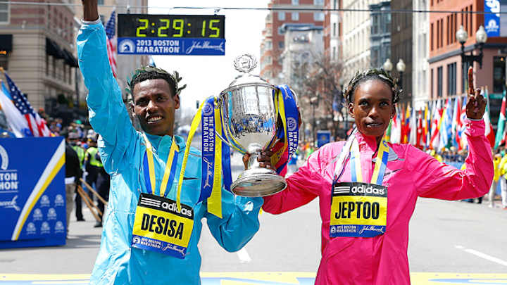 Ethiopia's Desisa, Kenya's Jeptoo win 117th Boston Marathon