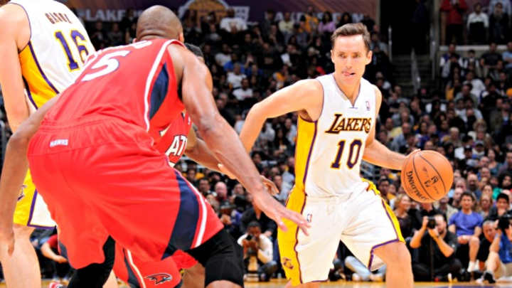 Court Vision: Lakers' Steve Nash plays on