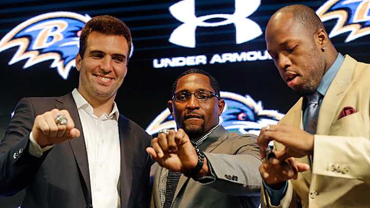 Ravens receive Super Bowl rings in ceremony at practice facility