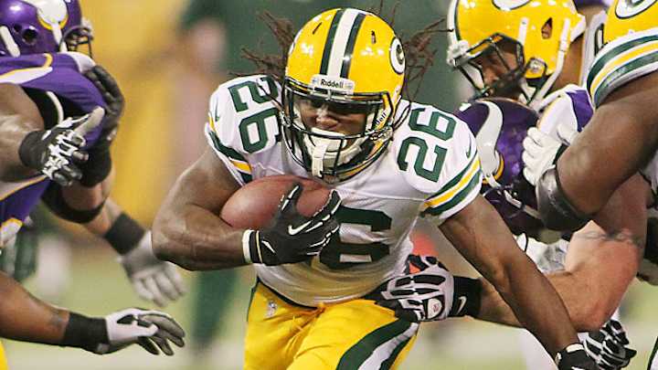 Packers DuJuan Harris misses OTAs due to cyst