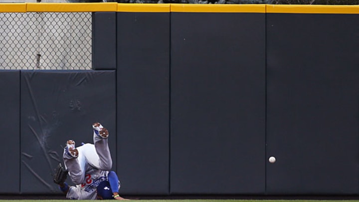 Scary outfield collisions from Babe Ruth to Bryce Haper Scary outfield collisions from Babe Ruth to Bryce Haper