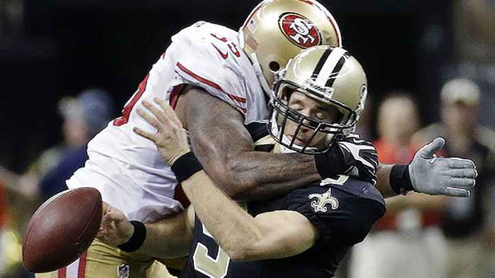 First Down/Fourth Down: Ahmad Brooks bemoans critical penalty call against Drew Brees