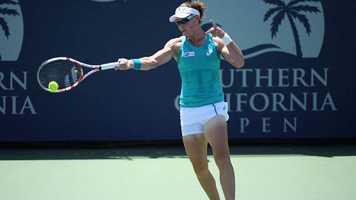 Sam Stosur wins in straight sets over Varvara Lepchenko