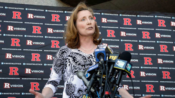Julie Hermann starts as Rutgers athletic director