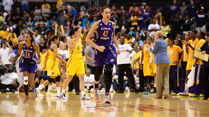 Brittney Griner's jumper lifts Mercury over Sparks in WNBA Playoffs Brittney Griner's jumper lifts Mercury over Sparks in WNBA Playoffs