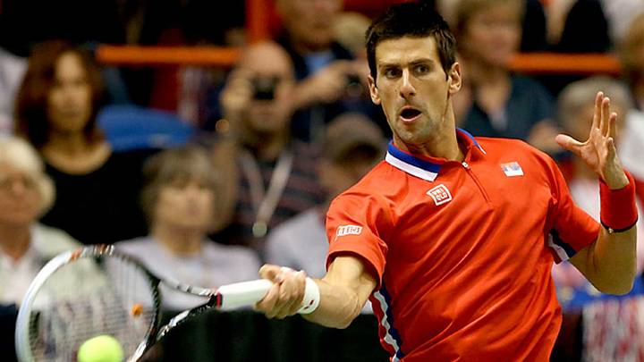 Djokovic, Serbia defeat U.S., move on to Davis Cup semis