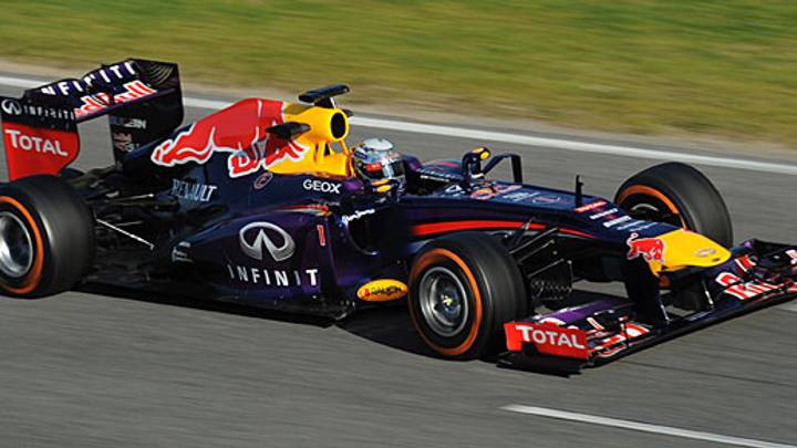 Sabastian Vettel looks to move ahead at F1's Spanish GP