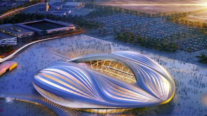 Qatar Offers First Look at Futuristic Boat-Shaped World Cup Stadium Qatar Offers First Look at Futuristic Boat-Shaped World Cup Stadium