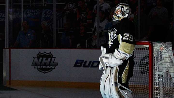 Marc-Andre Fleury gets a head start on the NHL season