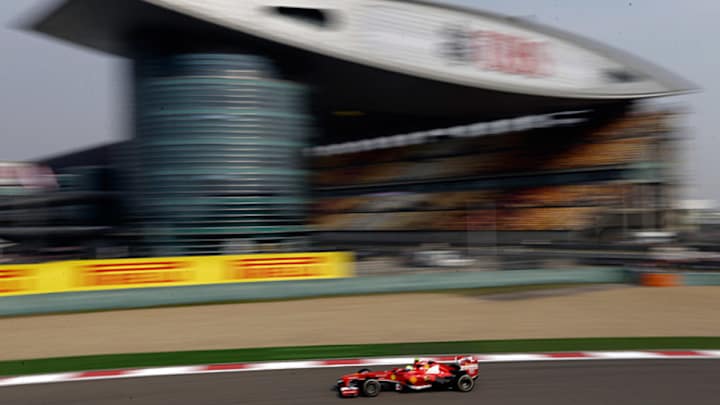 Felipe Massa fastest in F1 Chinese GP practice