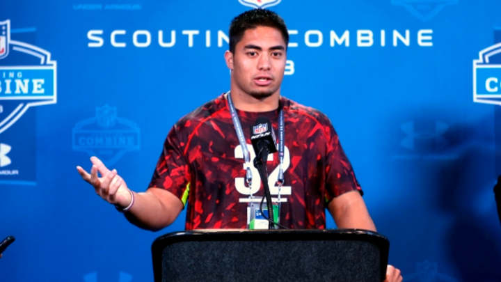 Manti Te'o faces the media at NFL draft scouting combine