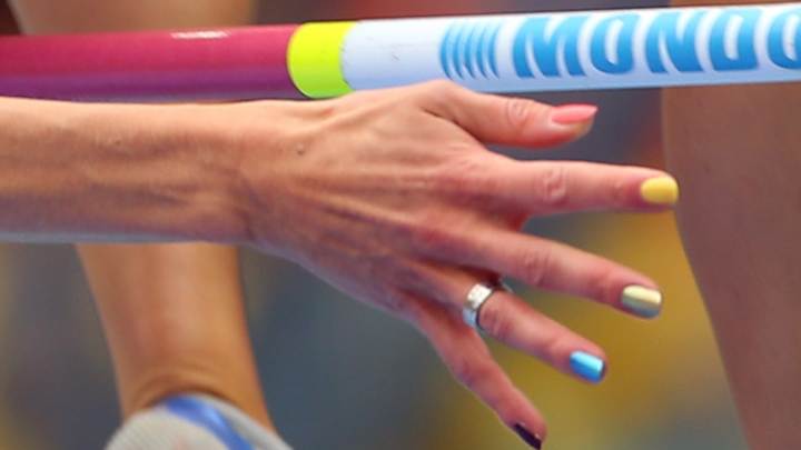 Athletes sport rainbow fingernails at world championships in Russia