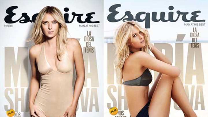 Maria Sharapova wears swimsuits on covers of Esquire Latin America