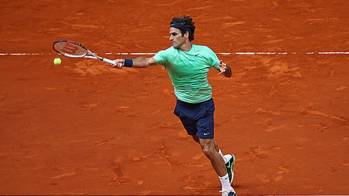 Roger Federer wins first match since mid-March at Madrid Open in new kit Roger Federer wins first match since mid-March at Madrid Open in new kit