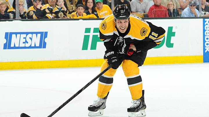Bruins' Campbell out for NHL playoffs with broken leg