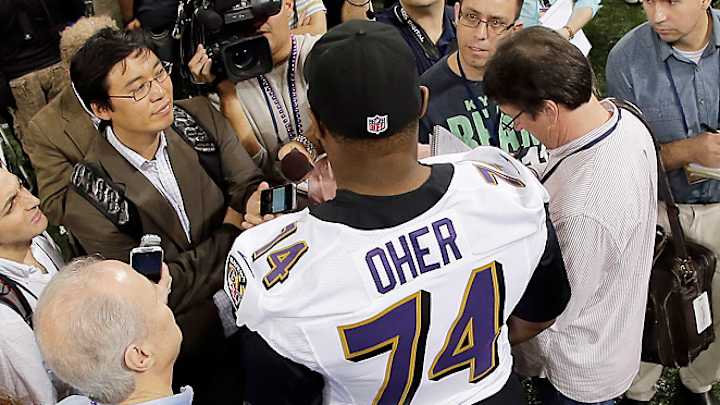 Oher's story still resonating with Ravens; more Media Day Snaps
