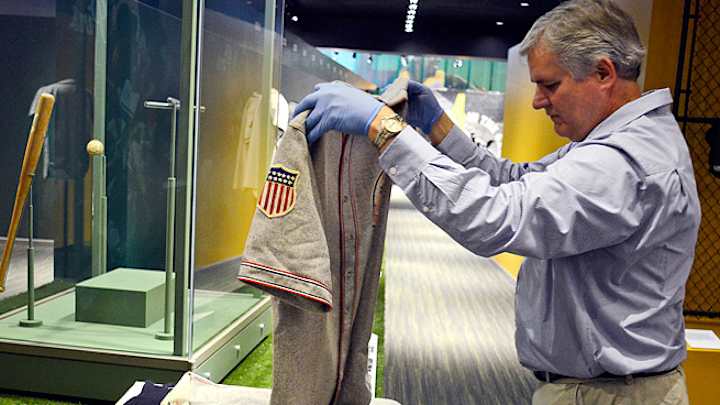 Uniform worn by Babe Ruth on loan to Little League Baseball museum Uniform worn by Babe Ruth on loan to Little League Baseball museum