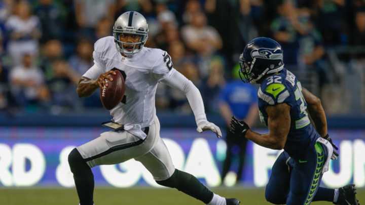 Removed from the NCAA's drama, Terrelle Pryor tries to earn a starting job in Oakland