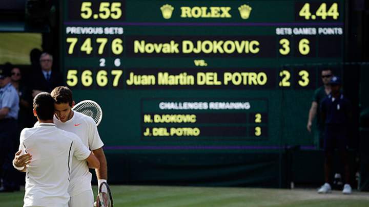 Novak Djokovic edges Juan Martin del Potro in historic Wimbledon semifinal