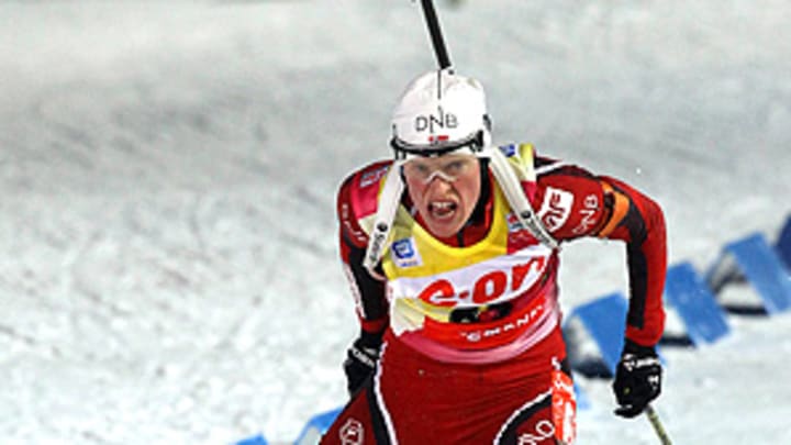 Berger continues to dominate, wins third gold of biathlon worlds