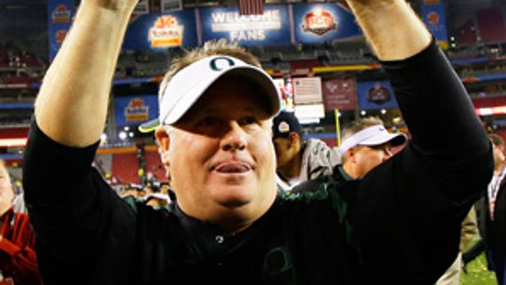 In possible finale for Kelly, Oregon wins Fiesta Bowl his way In possible finale for Kelly, Oregon wins Fiesta Bowl his way