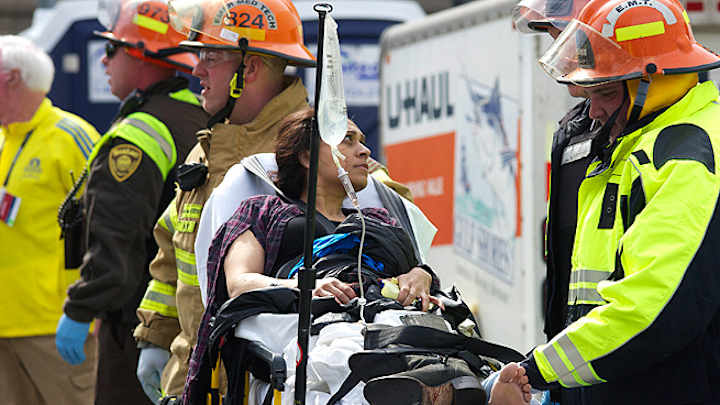 Metal and sharp objects removed from bombing victims' injuries Metal and sharp objects removed from bombing victims' injuries
