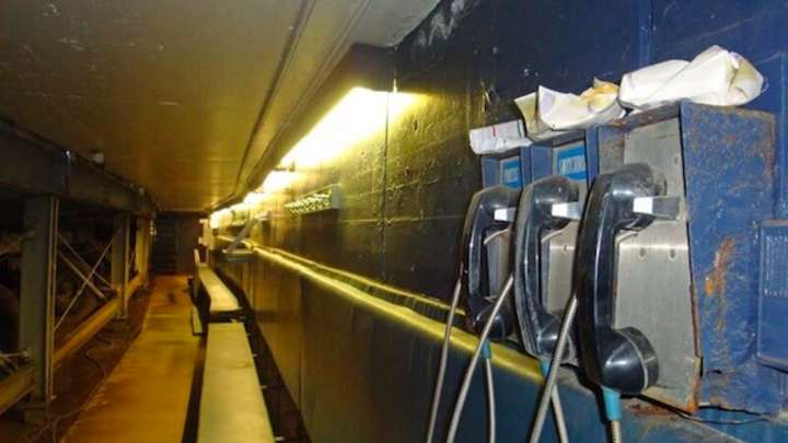 The Padres Old Qualcomm Stadium Dugout Is Intact, Under the Football Seats