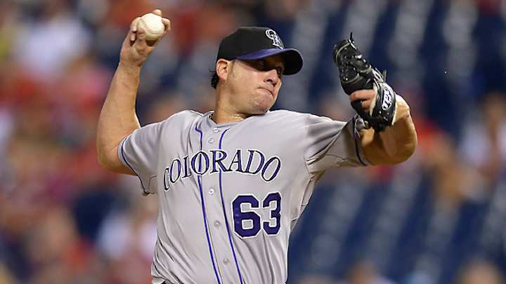 Rockies' Rafael Betancourt out for season with tear in elbow