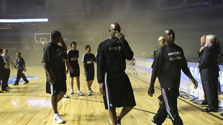 Spurs-Timberwolves game in Mexico City postponed after smoke fills inside of arena