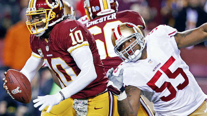 Ahmad Brooks on Robert Griffin III: 'I don't feel he should be playing right now'