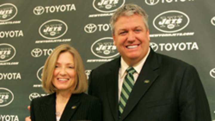 Does Rex Ryan's tattoo depict wife wearing Mark Sanchez jersey?