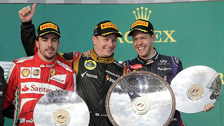 Kimi Raikkonen takes the Australian Grand Prix