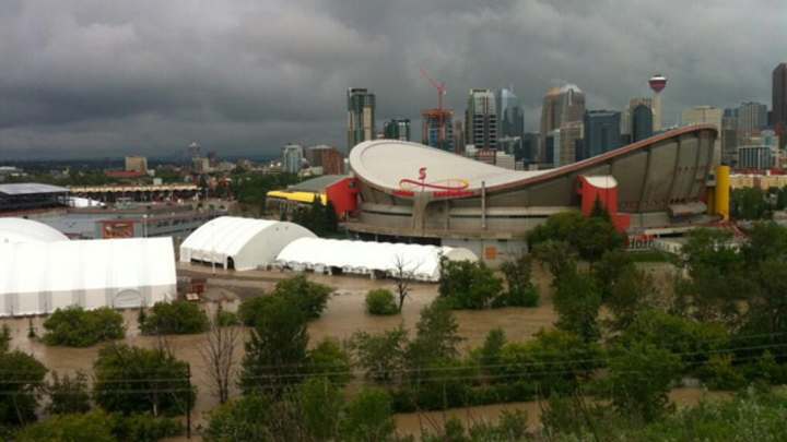 Saddledome is under water as Calgary battles floods