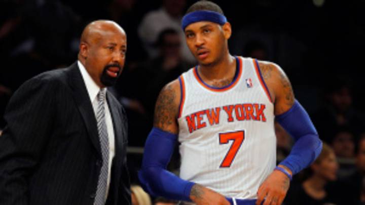 Carmelo Anthony on Mike Woodson: 'As far as I'm concerned, he's secure right now'