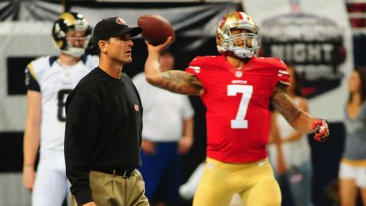 49ers coach Jim Harbaugh 'puzzled' by Colin Kaepernick critics