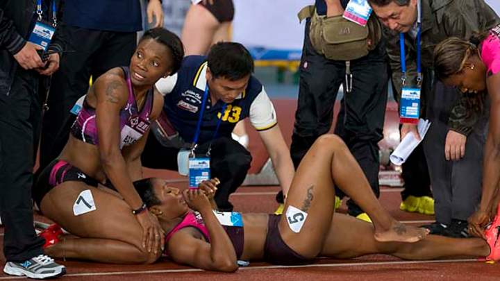 Carmelita Jeter out of USA Track and Field championships 100 meters