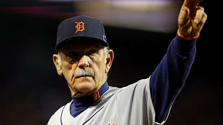 Jim Leyland exits the dugout after a career that will earn plenty of Hall of Fame consideration