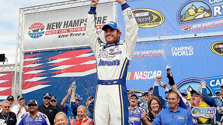 Brian Vickers takes surprise win at New Hampshire