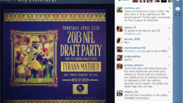 The Honey Badger Delusionally Invites You to What Could Be a Very Sad Draft Day Party The Honey Badger Delusionally Invites You to What Could Be a Very Sad Draft Day Party