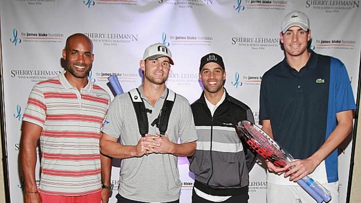 Andy Roddick, James Blake and Martina Hingis hit the exhibition circuit