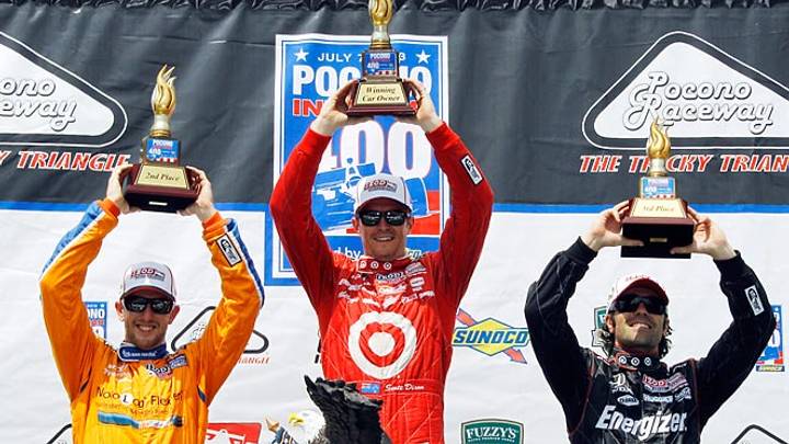 Scott Dixon leads podium sweep at Pocono Scott Dixon leads podium sweep at Pocono