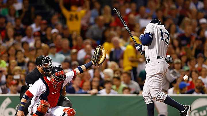 Benches clear after Alex Rodriguez plunked at Fenway