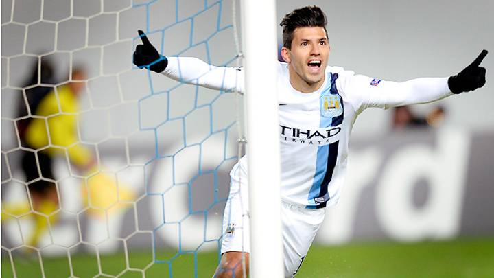 Aguero scores twice to rescue Man City to 2-1 win over CSKA