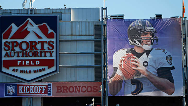 Fan petitions league to remove Joe Flacco banner from Mile High