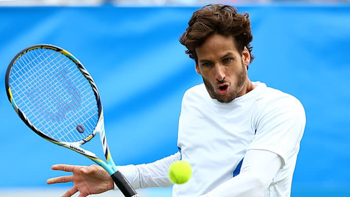 Feliciano Lopez, Elena Vesnina take Eastbourne titles