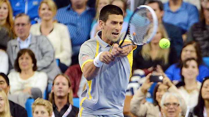 Novak Djokovic, Pete Sampras team in LA exhibition
