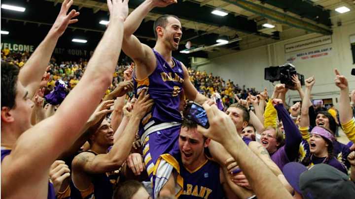 Albany tops Vermont 53-49 for America East title, NCAA berth Albany tops Vermont 53-49 for America East title, NCAA berth
