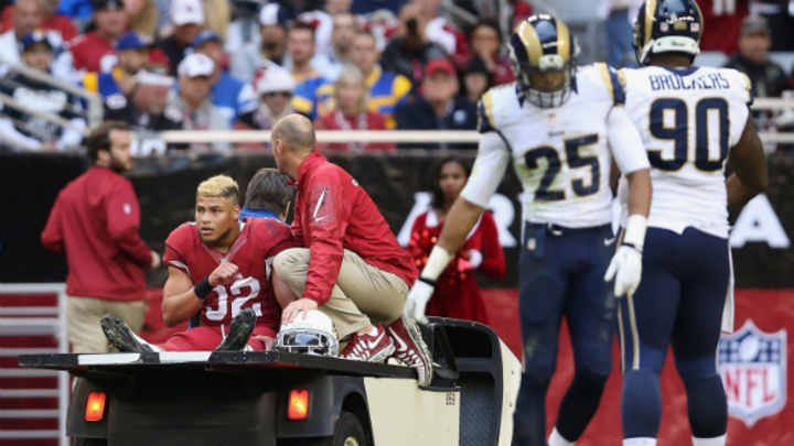 Cardinals rookie Tyrann Mathieu tore ACL in Sunday's win