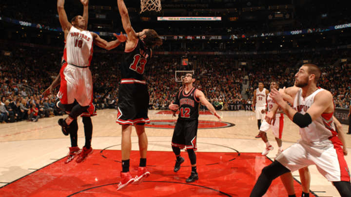 Video: Raptors' DeMar DeRozan dunks over Bulls' Joakim Noah Video: Raptors' DeMar DeRozan dunks over Bulls' Joakim Noah